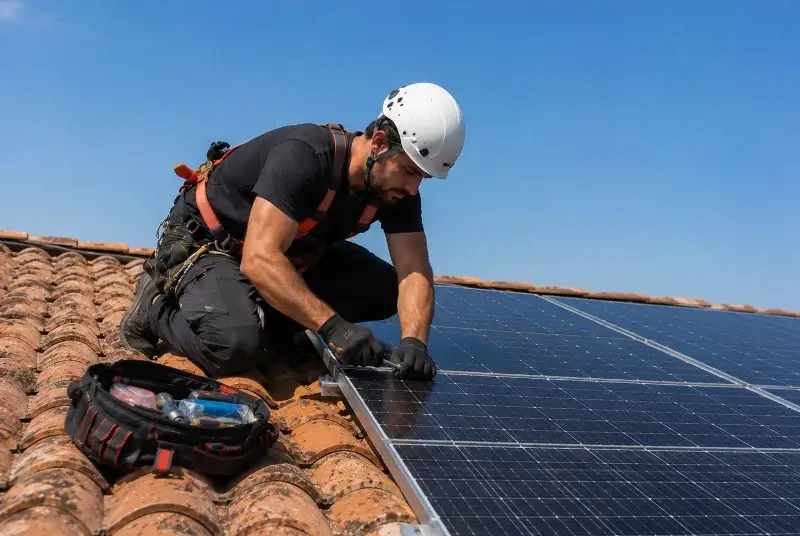 Maintenance et monitoring de panneaux solaires à Saint-Chamassy